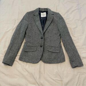H&M Wool Blend Women's Gray Blazer Size 4